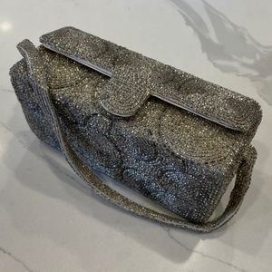 Vintage Richere by Walborg Handmade in Japan Silver Beaded Evening Bag (1950’s)